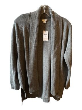 J. Jill Gray Open-Front Shawl Collar Cardigan